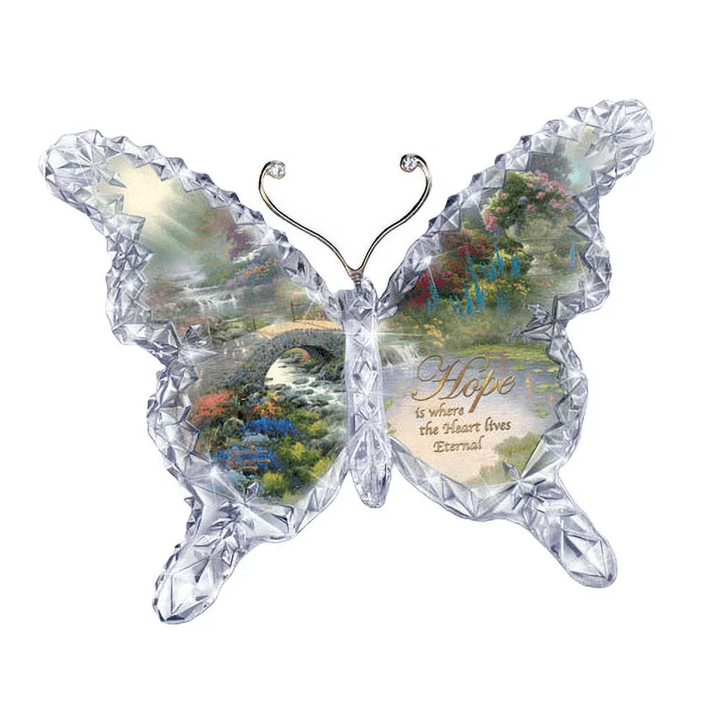Crystalline Butterfly Hope Garden of Paradise Sculpture Collection 4.5-inches M490