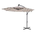 Beige Fabric Cantilever Umbrella Z3616