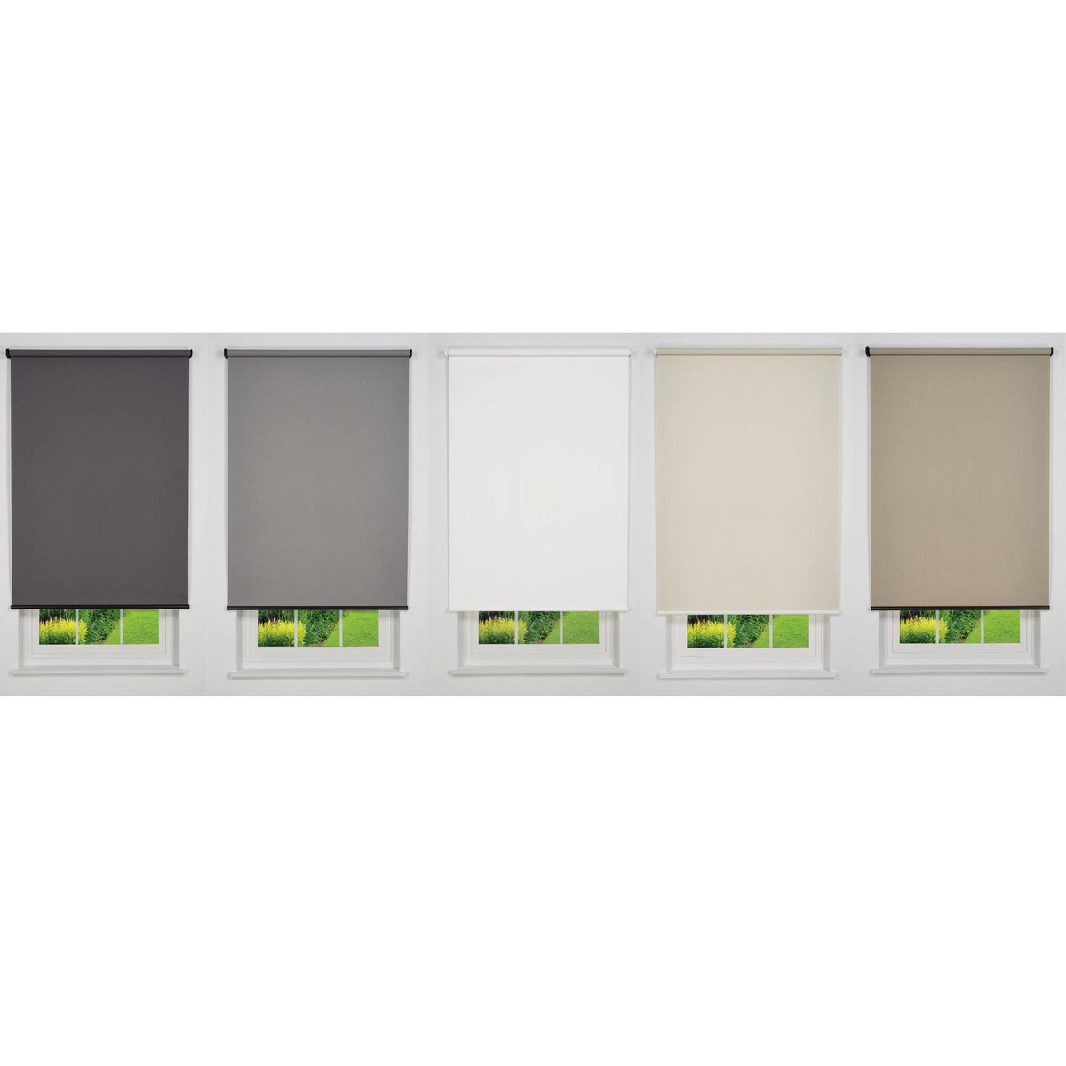 White Cordless Blackout Roller Shade T971192