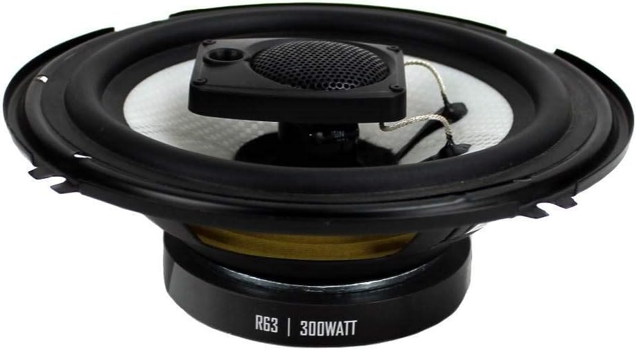 6.5" 600W 3 Way Car Audio Coaxial Speakers 4 Ohm Pack of 2 R202