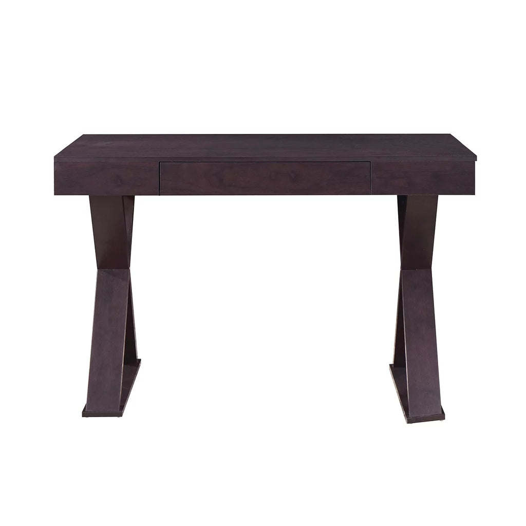 Black Wood Writing Desk with Drawers T220192