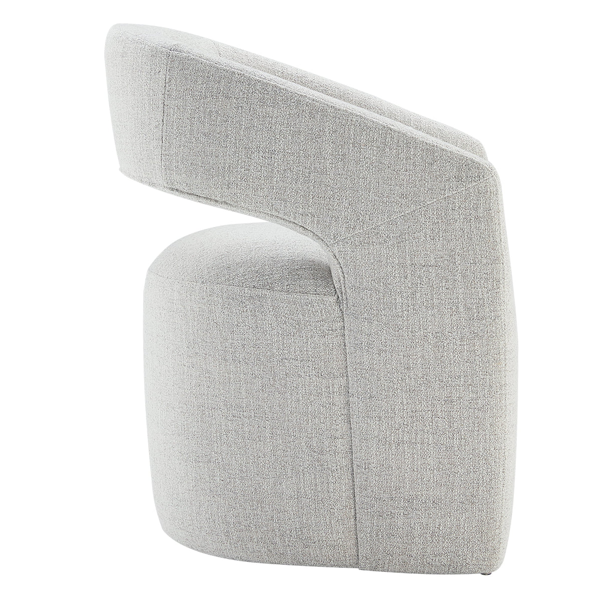 Upholstered Dining Chair with Caster Wheels M503250