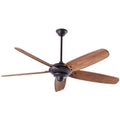 Indoor Matte Black Ceiling Fan with Remote Control J579