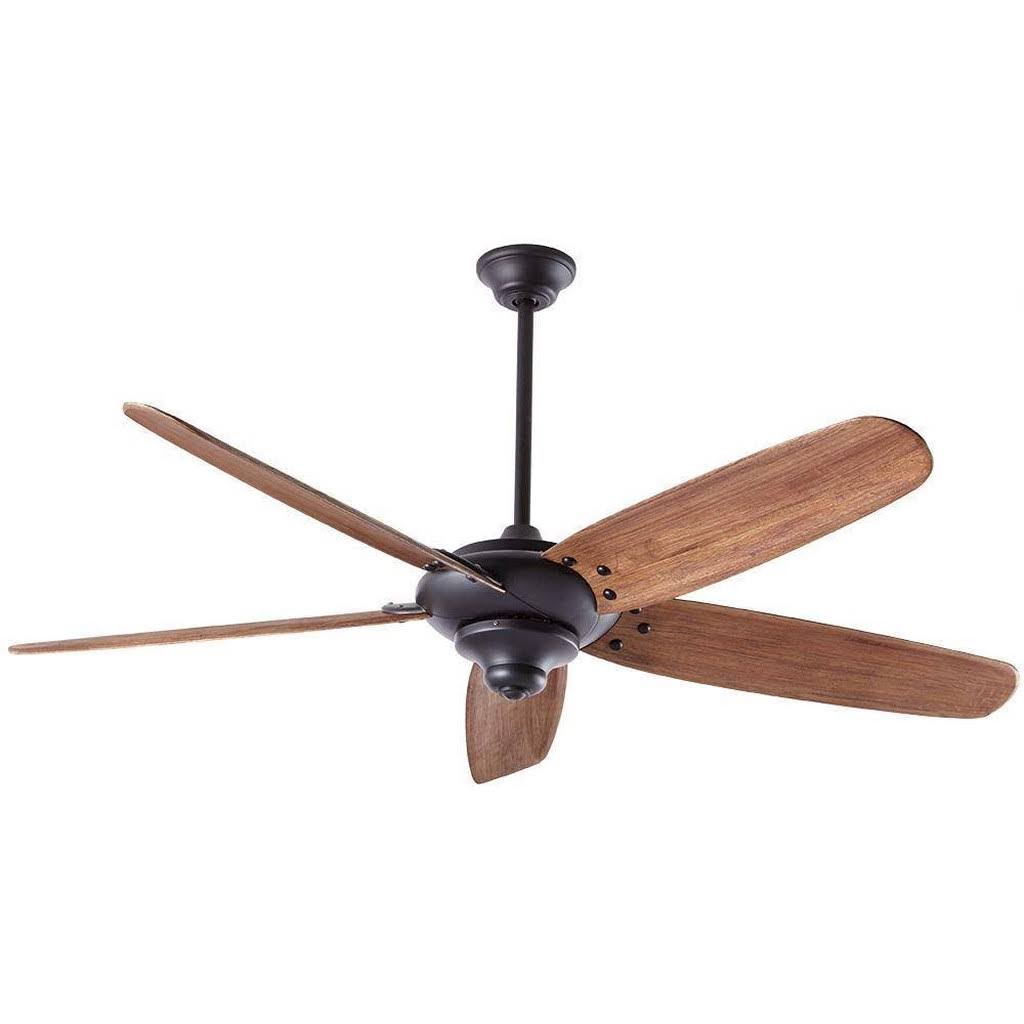 Indoor Matte Black Ceiling Fan with Remote Control J579