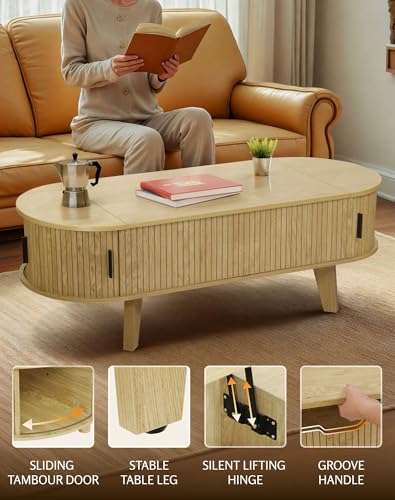 Lift Top Coffee Table with Storage I419