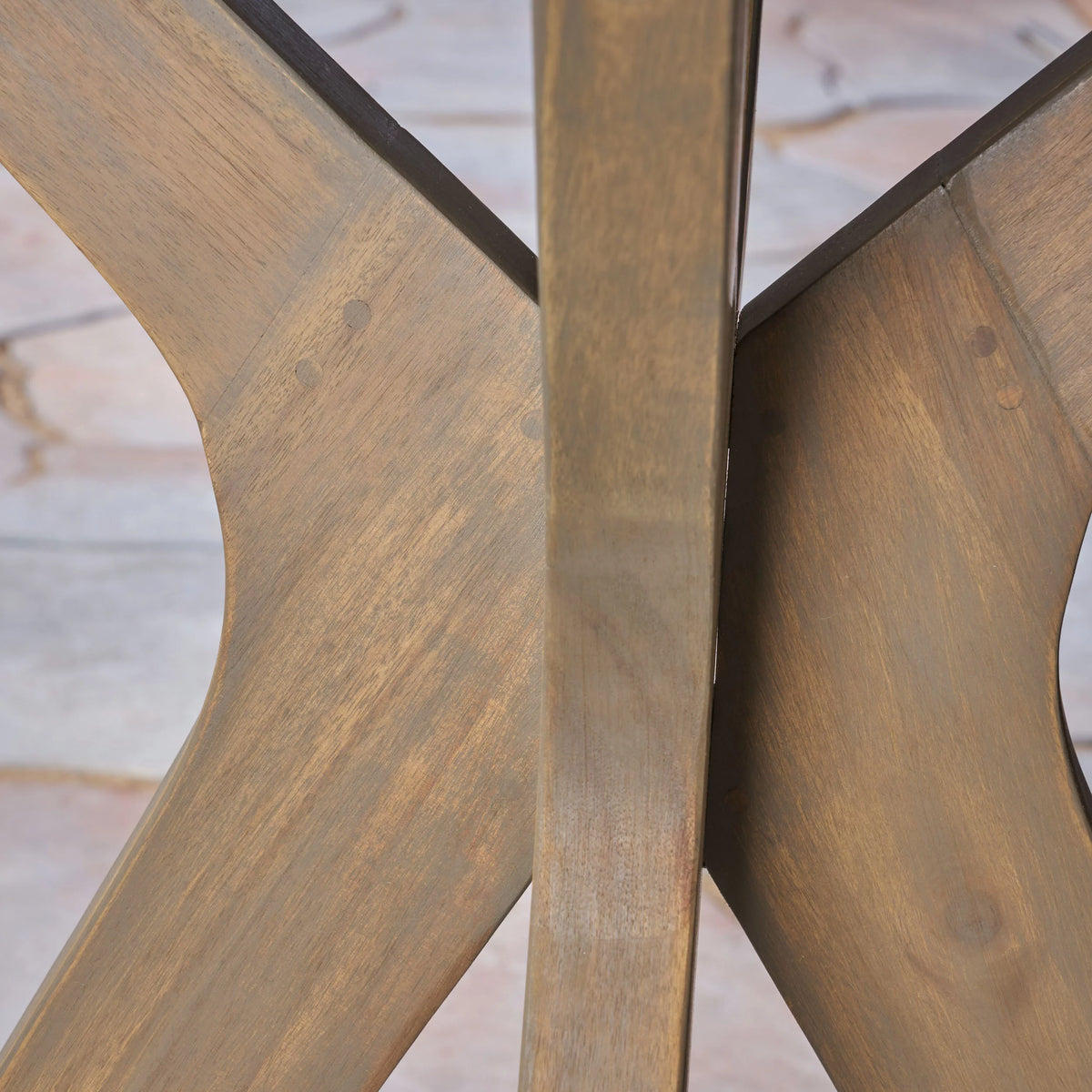 Round Wooden Patio Dining Table E180