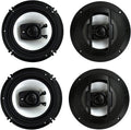 6.5" 600W 3 Way Car Audio Coaxial Speakers 4 Ohm Pack of 2 R202