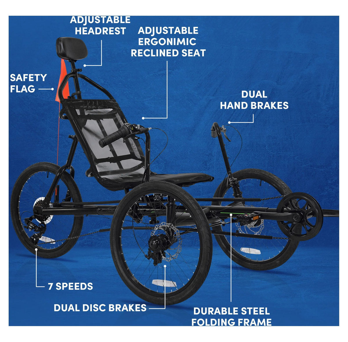 Black 3-Wheel Bike S989572