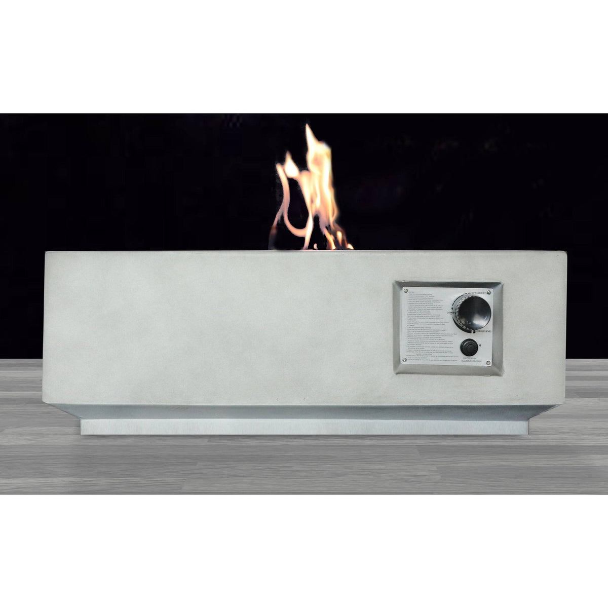 Charcoal Finish Square Fire Pit with Protective Lid V309