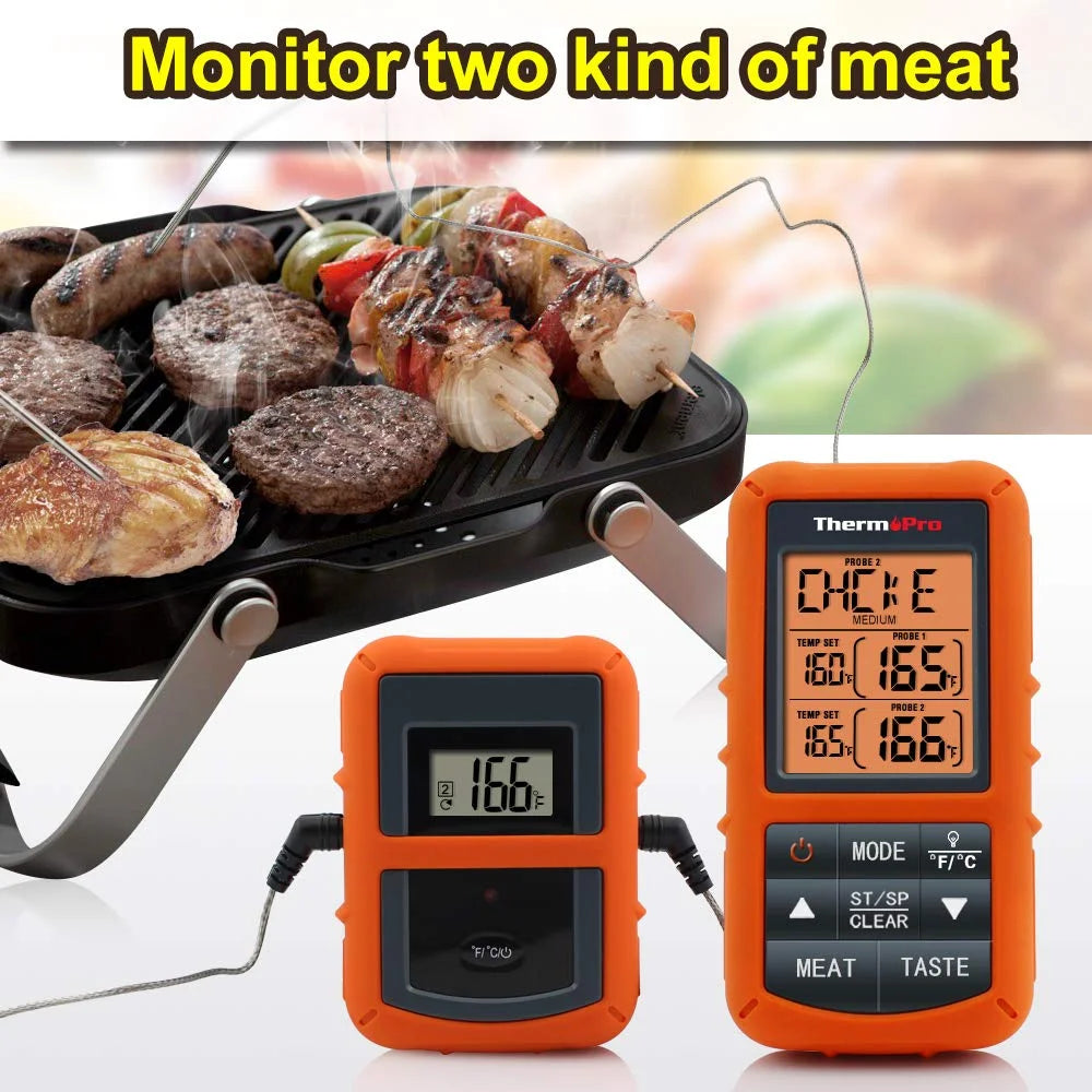 Wireless Remote Dual Probe Meat Thermometer H295