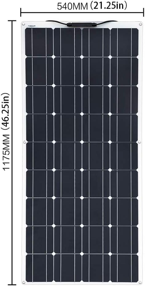 100W Flexible Solar Panel 12V System Kit with 10A Charge Controller B323
