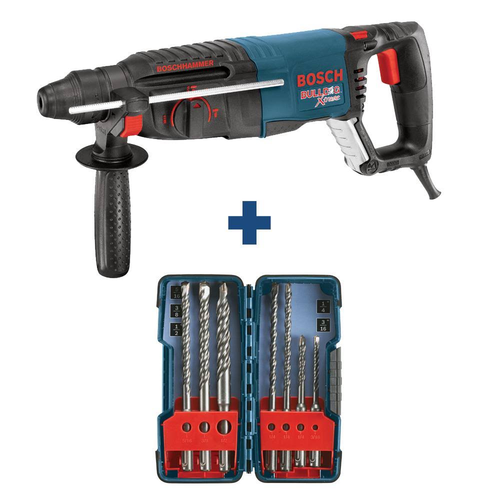 Corded Variable Speed SDS-Plus Rotary Hammer with Case and 7-Piece Bit Set C3948