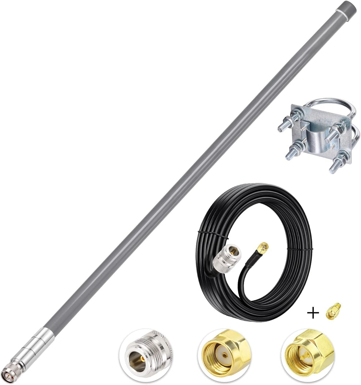 31.5inch 5.8 dBi 915MHz Antenna with 10ft Low Loss Cable U325908
