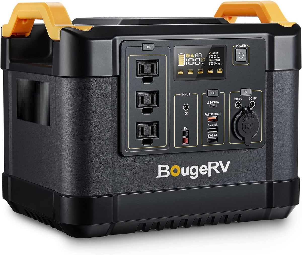 Portable Power Station 1200W 1100Wh Lithium Battery Pure Sine Wave AC Outlet L70983