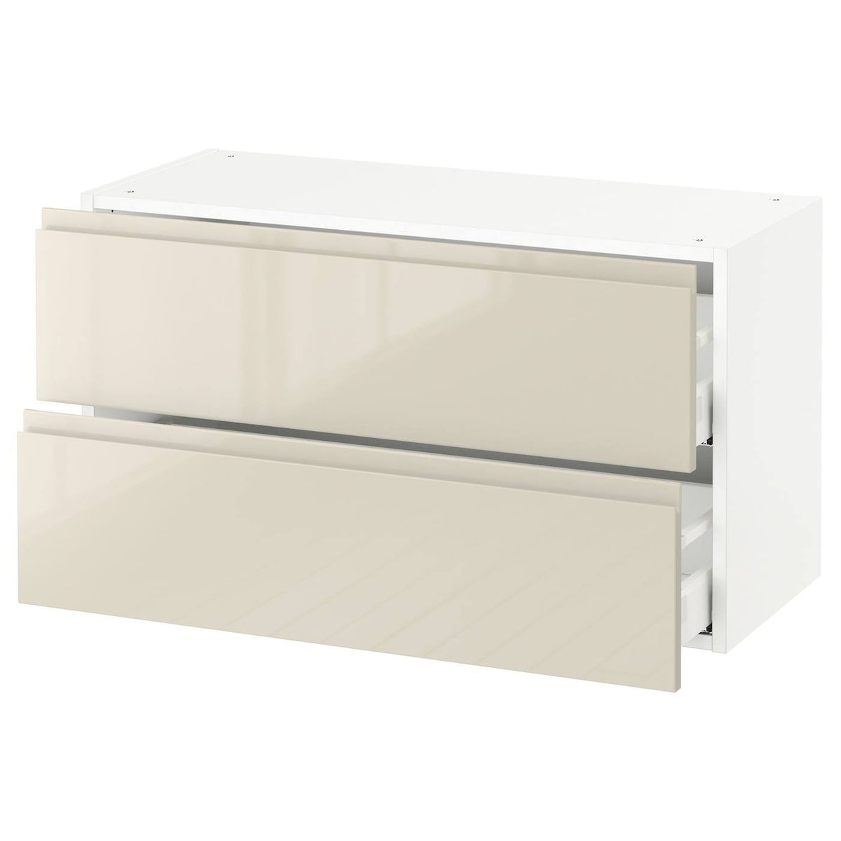 White Wall Cabinet with 2 Drawers L95902