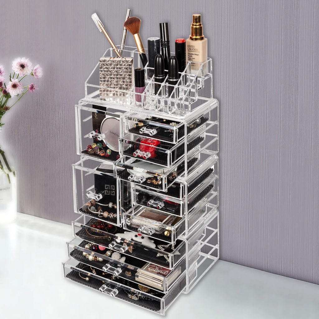 Transparent Makeup Organizer with Drawers D14878