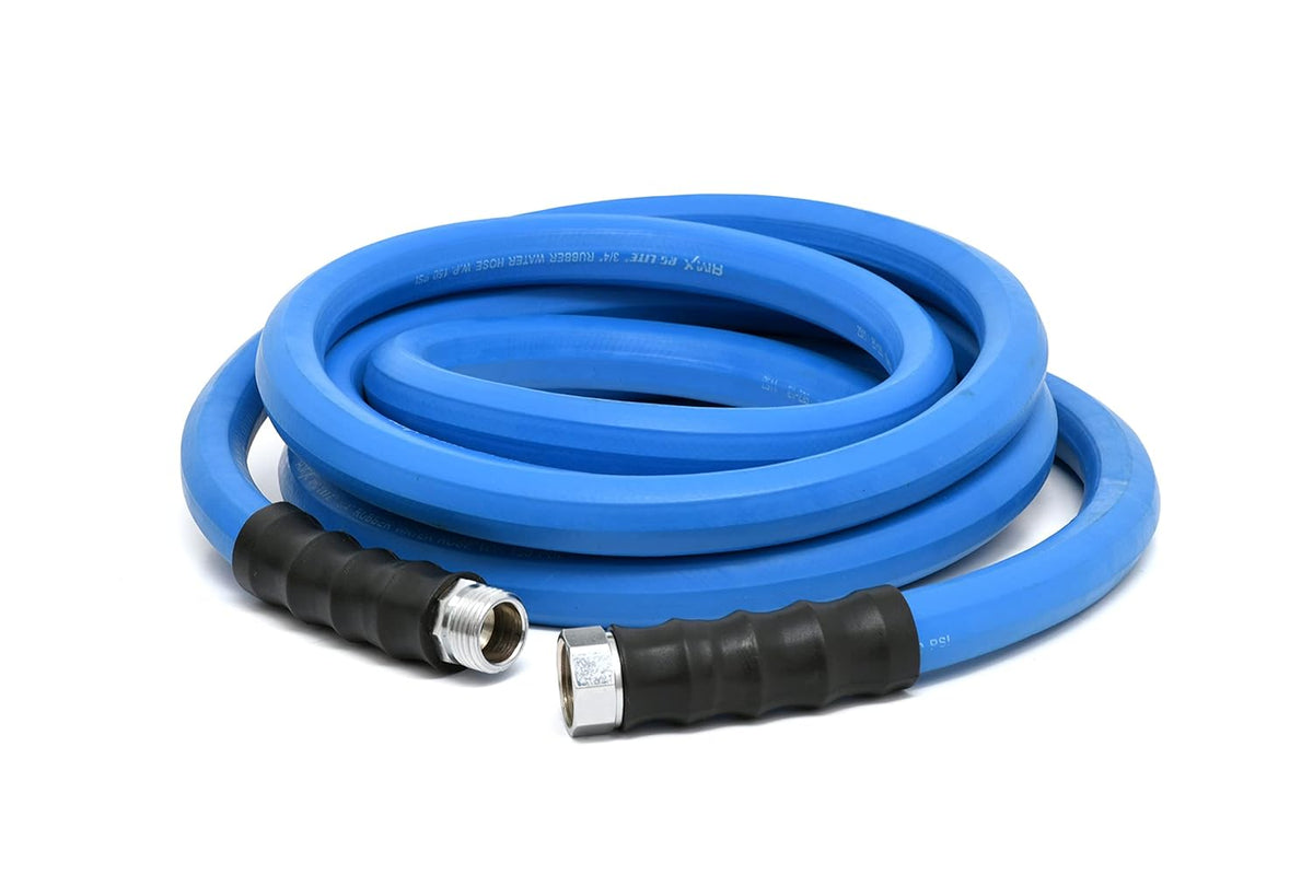3/4" x 25' 100% Rubber Garden Hose, 500 PSI, Pack of 2 D195