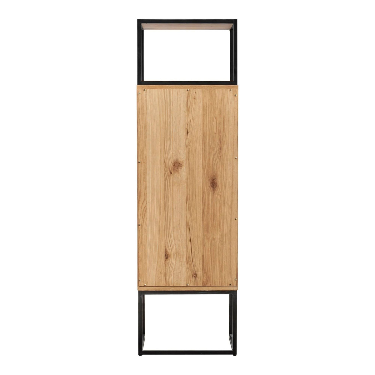 Brown Natural Oak Tall Bar Cabinet Z45278