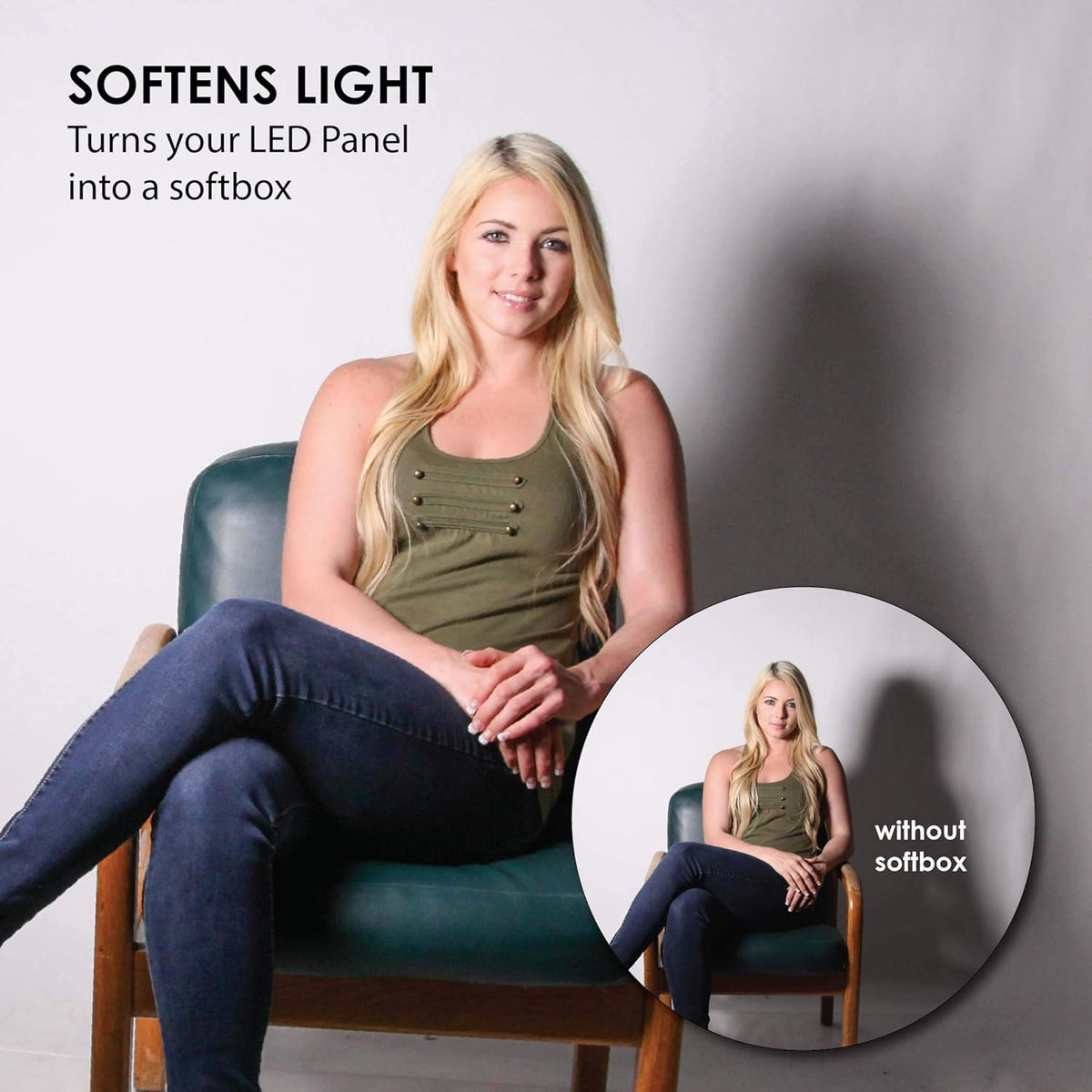 Foldable Portable LED Light Panel Softbox 11.5x11.5 N2324