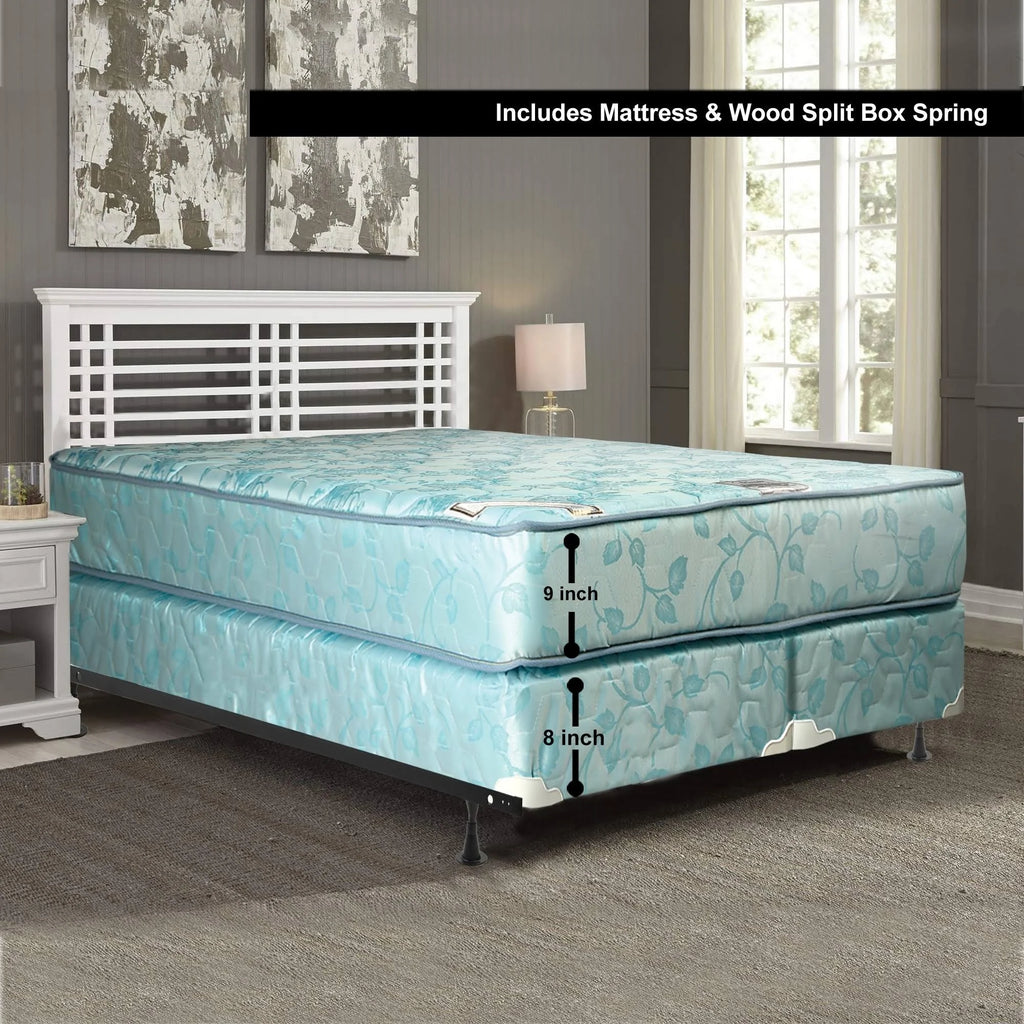Twin XL Innerspring Mattress and Box Spring Set L455