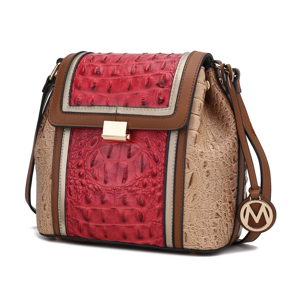 Brown Vegan Leather Shoulder Bag H4678