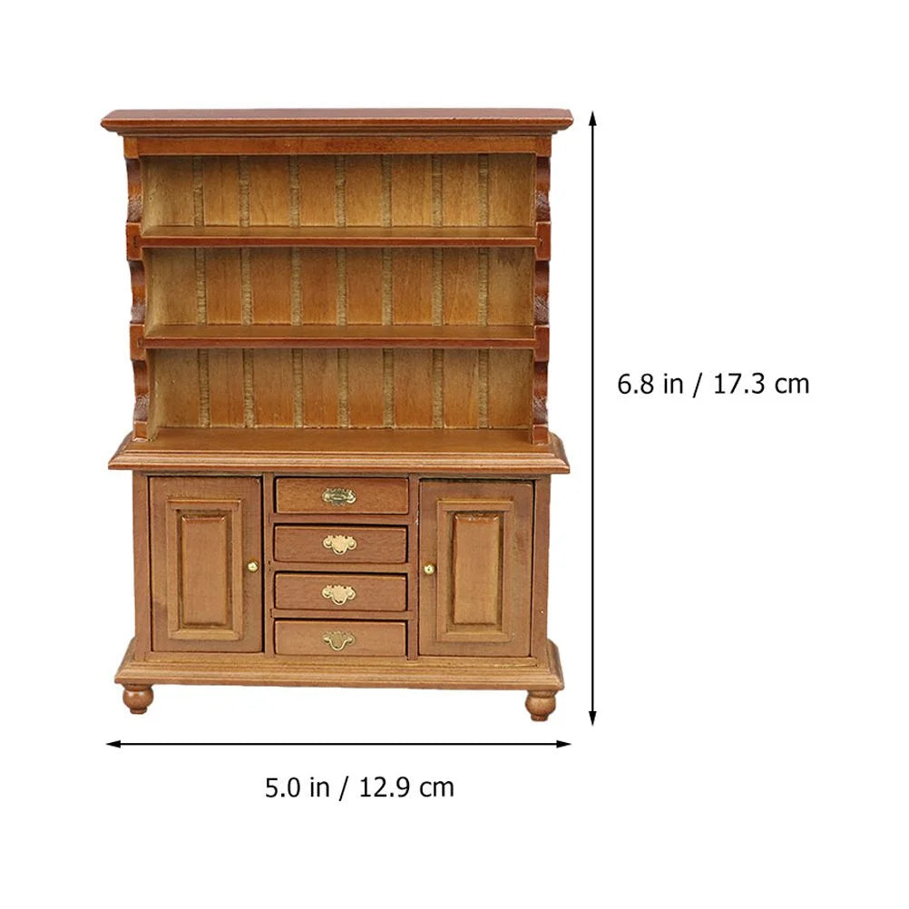 Mini Cabinet Wooden Craft Children Toy U1686