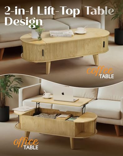 Lift Top Coffee Table with Storage I419