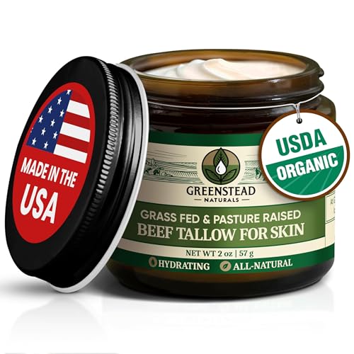 Whipped Tallow Balm with Jojoba Oil and Cocoa Butter Unscented Large Size 2.5fl Oz W176831