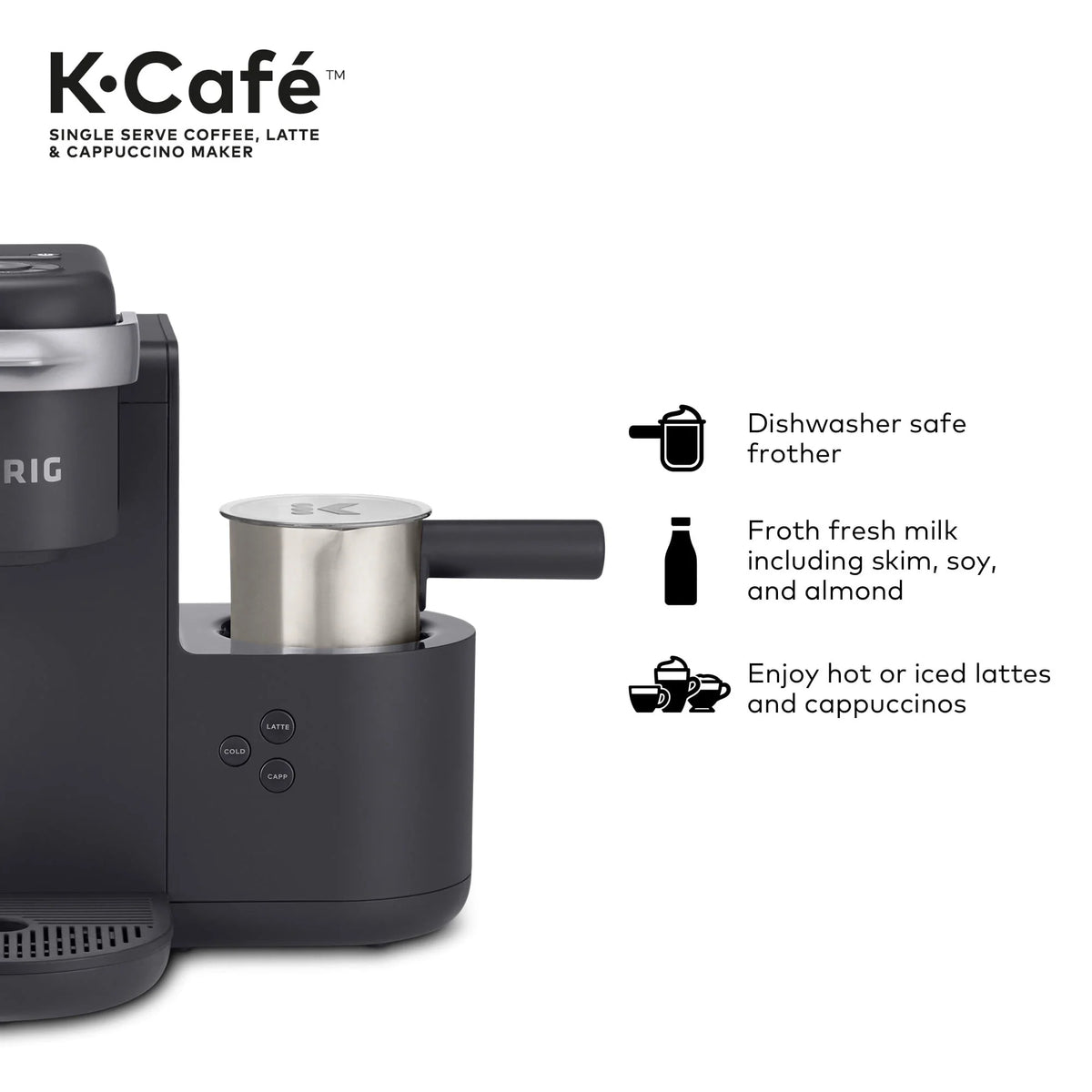 Single Serve Coffee Maker and Latte Maker V7065