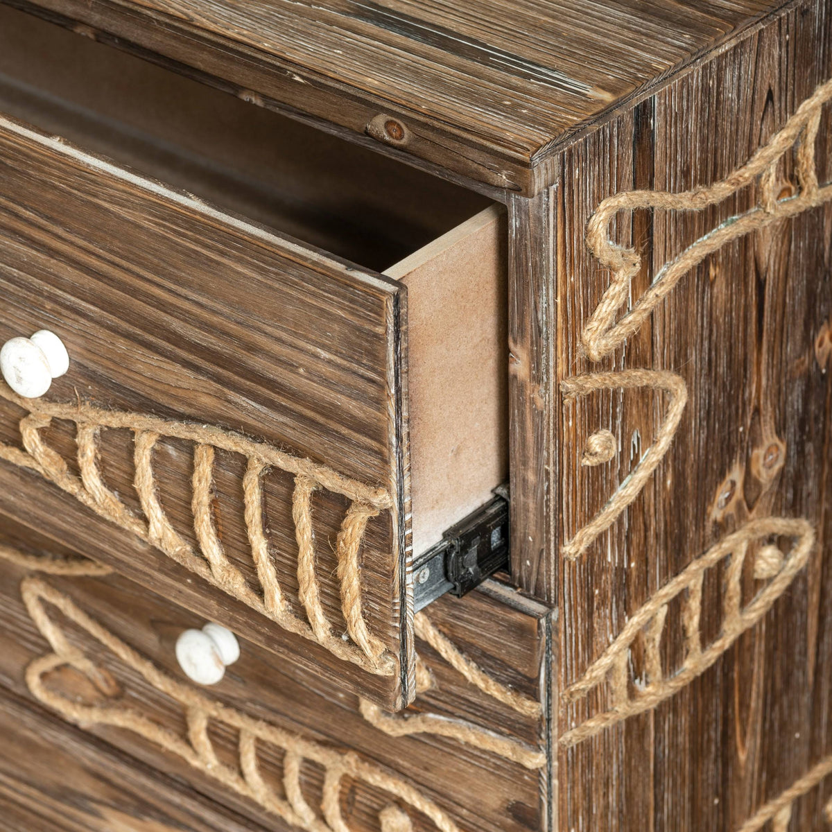 Brown Wood Fish Cabinet K7464
