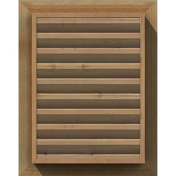 Vertical Gable Vent Unfinished Functional Rough N481