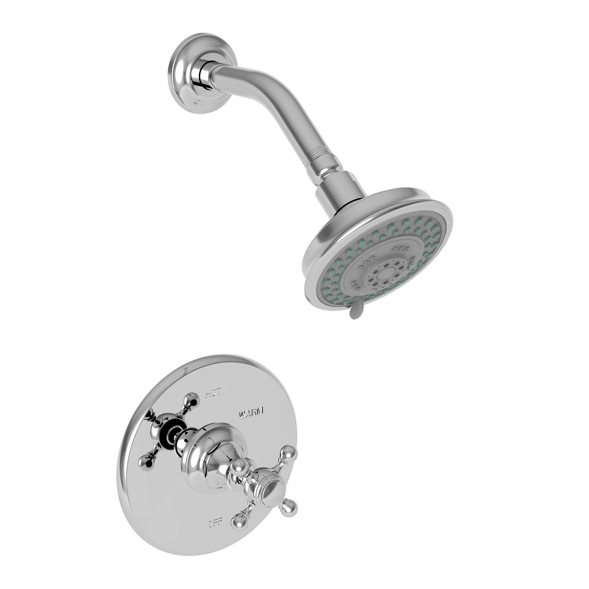 Aged Brass Shower Trim Set Q425156