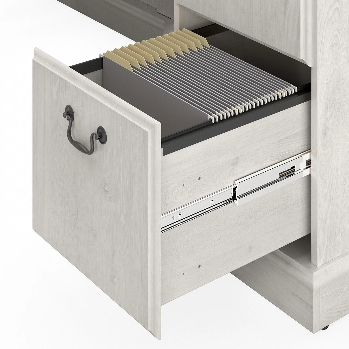 L Shaped Computer Desk With Drawers I15636