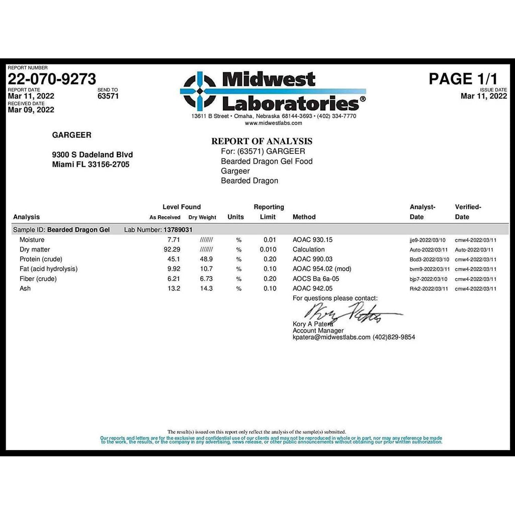 Leopard Gecko Food Complete Gel Diet Z17945