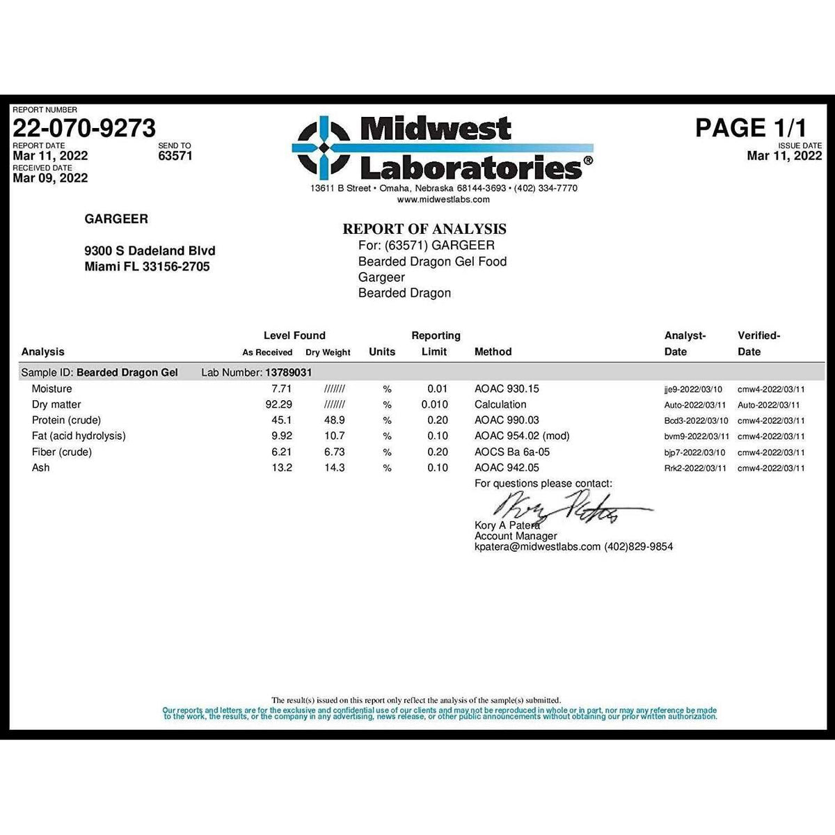 Leopard Gecko Food Complete Gel Diet Z17945