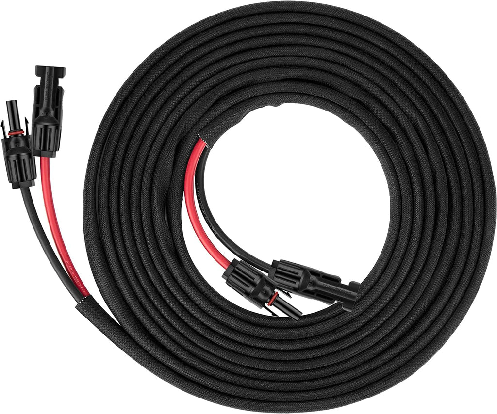 30Ft 10AWG Solar Panel Extension Cable with Female and Male Connector I118