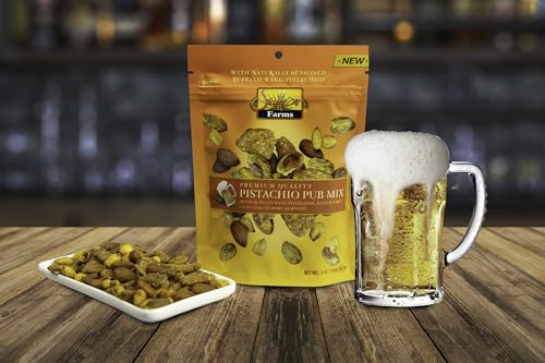 Buffalo Wing Flavored Dry Roasted No Shell Pistachios, 5 Oz Resealable Bag W495