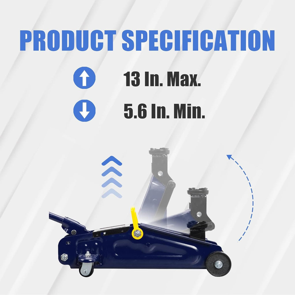 2 Ton Hydraulic Trolley Floor Jack with Carrying Case F649778