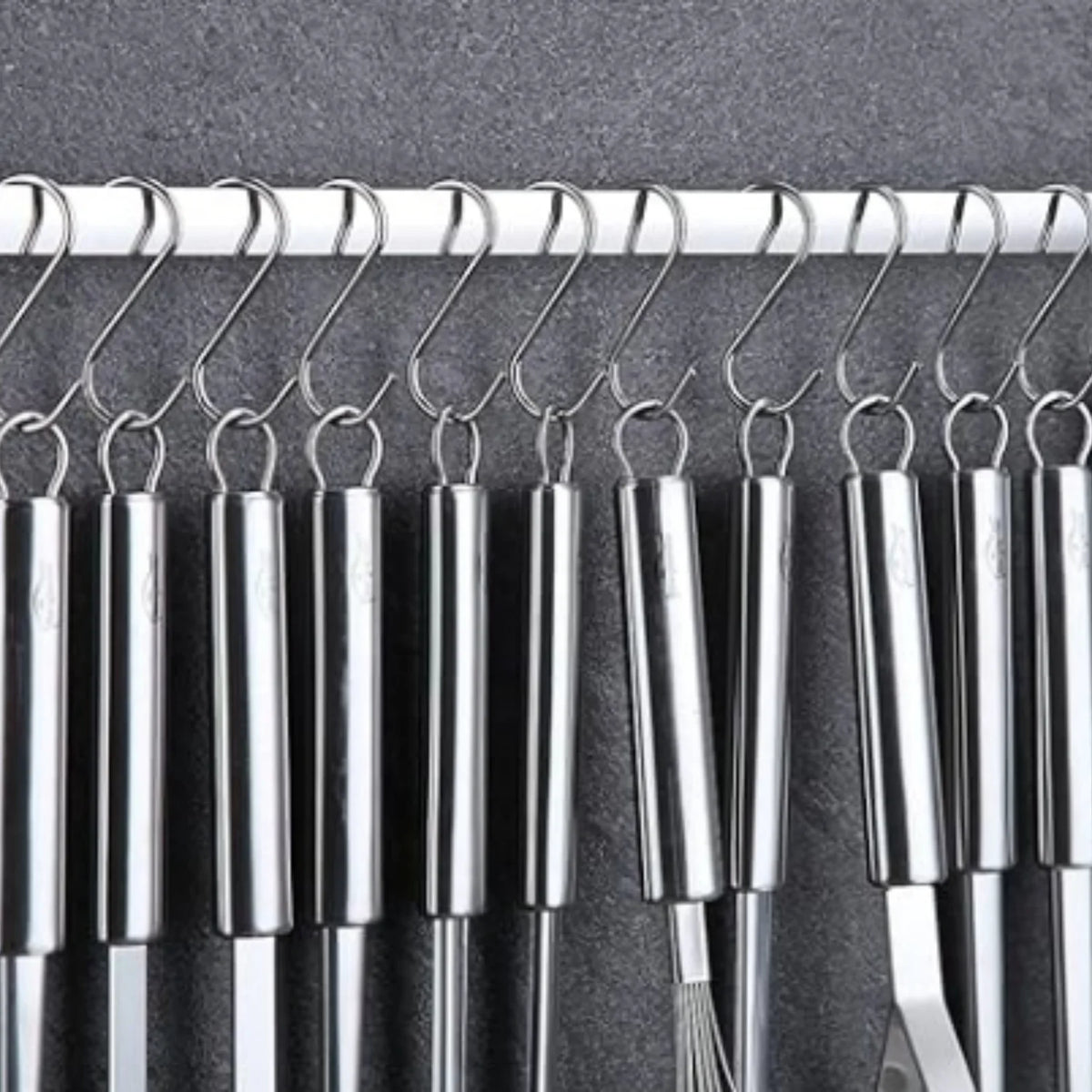 38 Piece Stainless Steel Kitchen Utensil Set with Utensil Holder Rack P36121