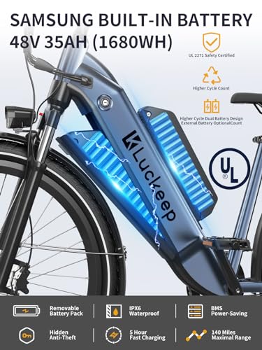 27.5" Electric Bike with 48V Battery, Front Suspension & Dual Hydraulic Brakes M92484
