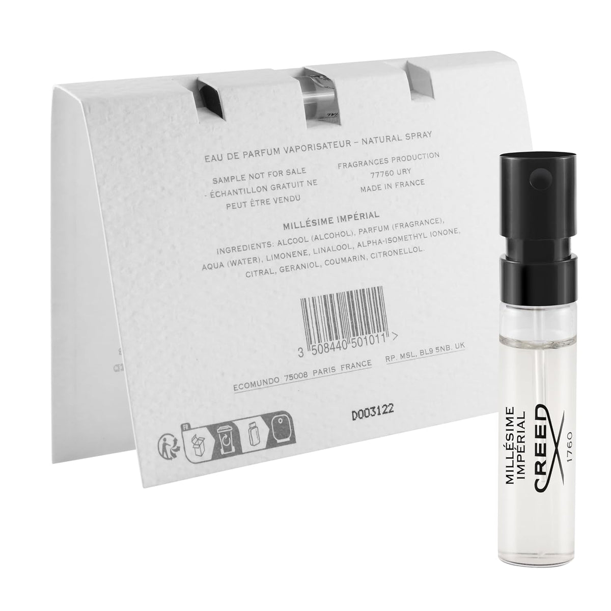 6 Cologne Samples, 0.05 oz Each U6324