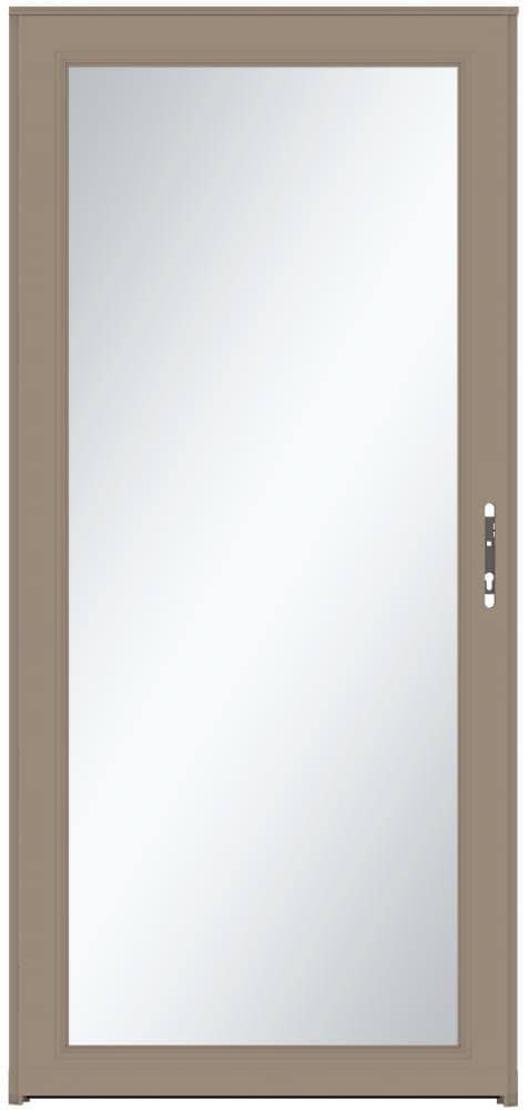 Sandstone Full-view Aluminum Storm Door in Brown G5997