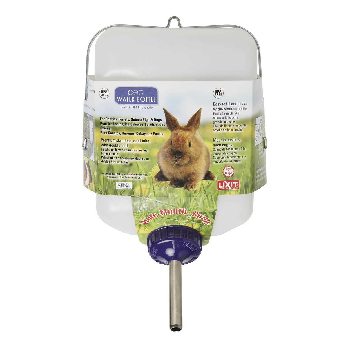 Wide Mouth Rabbit Water Bottle L1541