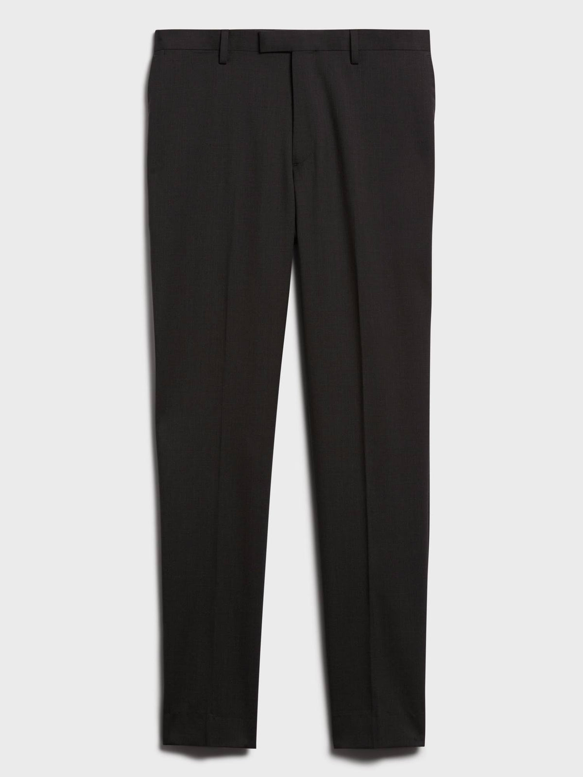 Slim Solid Italian Wool Suit Pant Charcoal Tall 32W 36L Q300