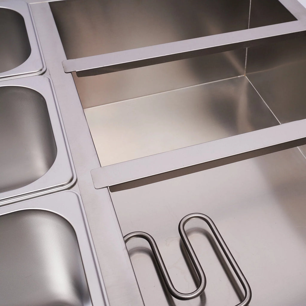 850W 6-Pan Electric Food Warmer with Lid D472