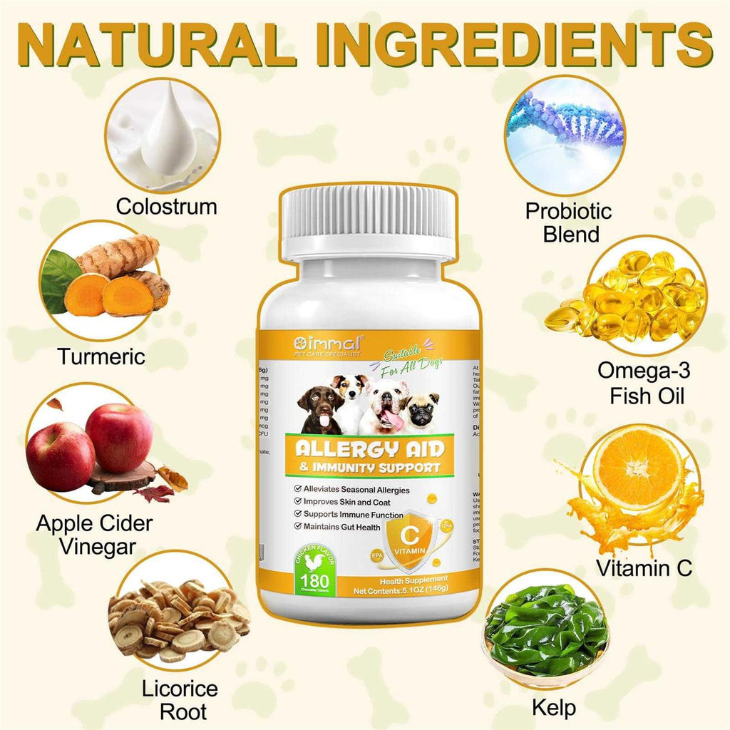 Dog Allergy Relief Omega 3 Fish Oil Pumpkin Enzymes A83497