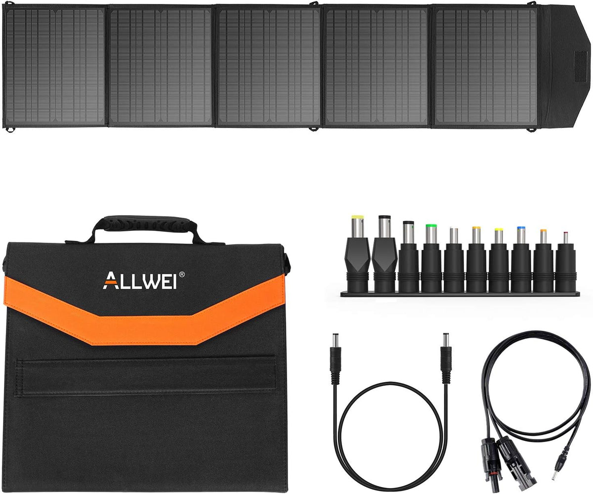 100W Portable Foldable Solar Panel with DC Adapters D324012