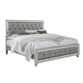 Silver Tufted Full Bed F61712