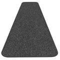 Charcoal Black Skid-Resistant Carpet Runner M19254