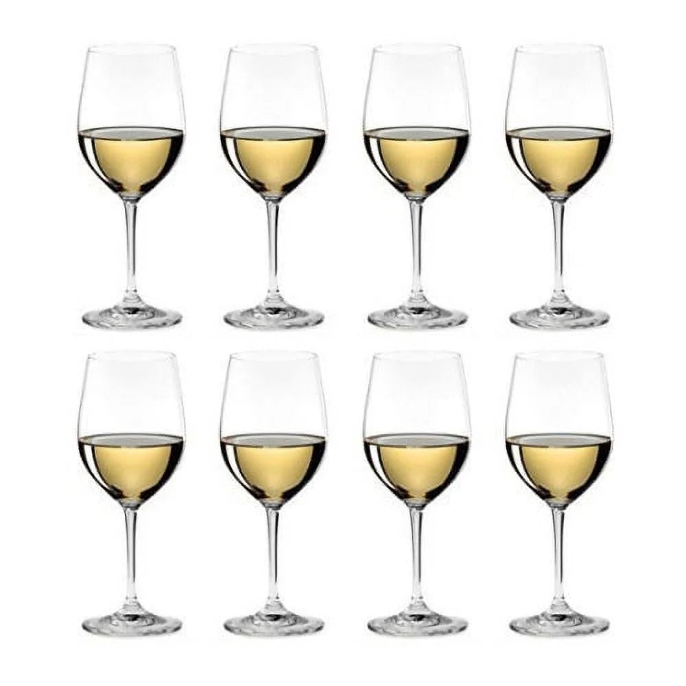 Chablis Chardonnay Wine Glass 8-Pack with Wine Pourer and Polishing Cloth R623